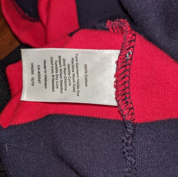 Talbots Red & Navy Striped Sheath Dress - Picture 5 of 10